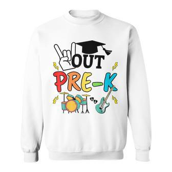Peace Out Pre-K School Last Day School Class 2024 Graduation Sweatshirt - Monsterry DE