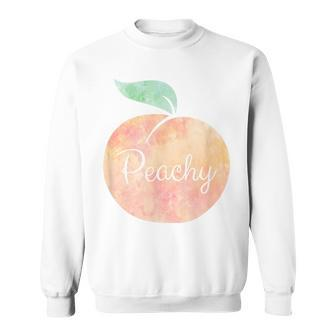 Peachy Watercolor Peach Fashion Sweatshirt - Monsterry AU