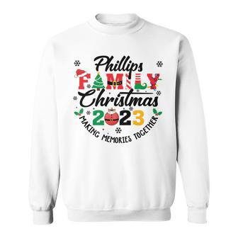 Phillips Family Name Christmas Matching Surname Xmas Sweatshirt - Seseable
