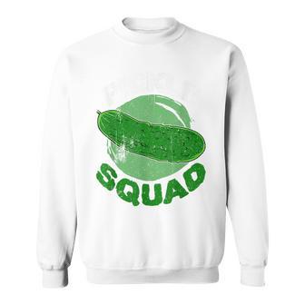 Pickle Squad Pickle Cucumber Lover Veggie Vegetarian Day Sweatshirt - Monsterry