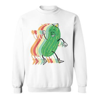 Pickle Squad Cucumber Vegetarian Vegan Pickles Lover Sweatshirt - Monsterry CA