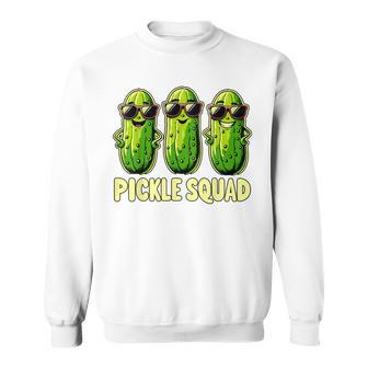 Pickle Squad Dill Pickle Costume Vegan Pickle Crew Sweatshirt - Monsterry UK