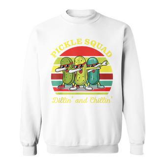 Pickle Squad Dillin' And Chillin' Apparel Sweatshirt - Monsterry