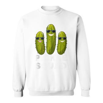 Pickle Squad Vegan Dill Pickle Costume Adult Pickle Squad Sweatshirt - Monsterry