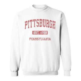 Pittsburgh Pennsylvania Pa Vintage Athletic Sports Sweatshirt - Monsterry AU