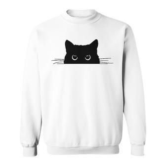 Pocket Black Cat Lover Women Sweatshirt - Monsterry