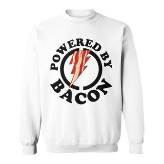 Powered By Bacon Bacon Lovers Powered By Bacon Sweatshirt - Monsterry