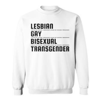 Pride Month Lesbian Gay Bisexual Transgender Lgbtq Sweatshirt - Thegiftio UK