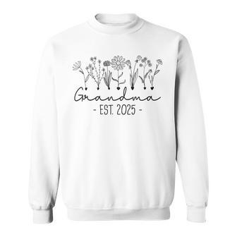 Promoted To Grandma 2025 Soon To Be Grandma 2025 Floral Sweatshirt - Monsterry AU