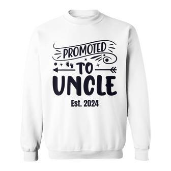 Promoted To Uncle 2024 Soon To Be Uncle Mens Sweatshirt | Mazezy AU