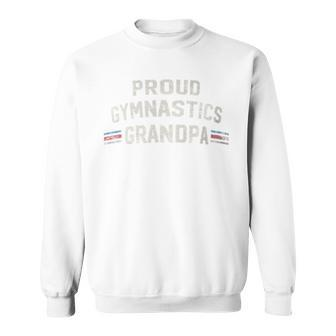 Proud Gymnastics Grandpa Gymnast Father's Day Sweatshirt - Monsterry