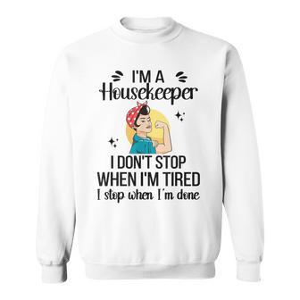 Proud Housekeeper Appreciation Cleaning Housekeeping Sweatshirt - Monsterry DE