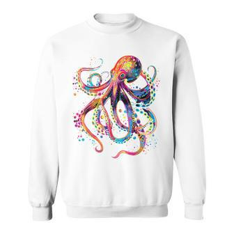 Psychedelic Octopus Kraken Octopus Sea Monster Kraken Sweatshirt - Seseable
