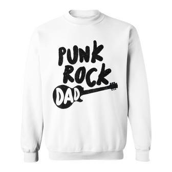 Punk Rock Dad Tattoos Guitar Punker Rocker Ska Band Father Sweatshirt - Monsterry CA