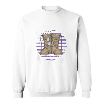 Purple Up Military Child Month Brat Born Resilient And Tough Sweatshirt - Monsterry