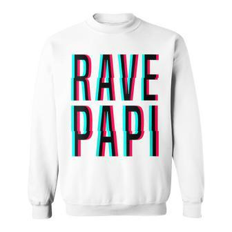 Rave Papi Edm Music Festival Optical Illusion Father's Day Sweatshirt - Thegiftio UK