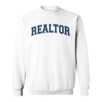 Realtor Real Estate Agent Broker Varsity Style Sweatshirt - Monsterry UK