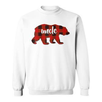 Red Plaid Uncle Buffalo Matching Family Pajama Christmas Sweatshirt - Monsterry