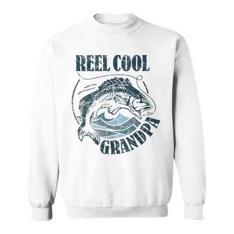 Reel Cool Grandpa Fishing Dad Father's Day Fisherman Sweatshirt - Monsterry AU