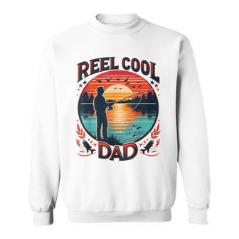 Reel Cool Great Grandpa Fishing Fish Father's Day Sweatshirt - Thegiftio UK