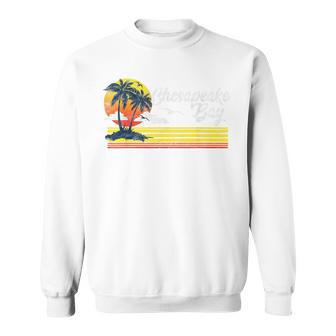 Retro Chesapeake Bay Vintage Surf Beach Sweatshirt - Monsterry UK