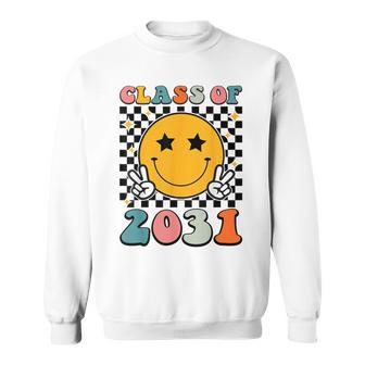 Retro Class Of 2031 Grow With Me Graduation 2031 Sweatshirt - Monsterry UK