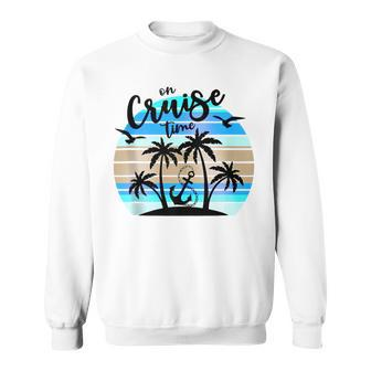 Retro On Cruise Time Vacation Summer 2024 Sweatshirt - Seseable