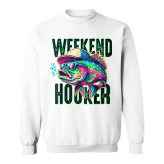 Retro Weekend Hooker Colorful Fishing Sweatshirt - Seseable