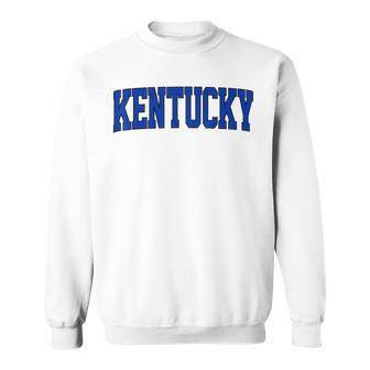 Retro Kentucky Vintage Kentucky Blue Throwback Classic Sweatshirt | Mazezy