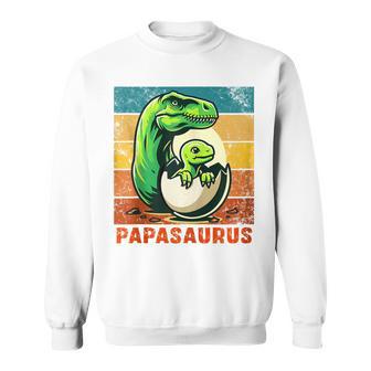 Retro Papasaurusatertag Bester Papa T-Rex Papa Dinosaur Kapuzenjacke Sweatshirt - Geschenkecke