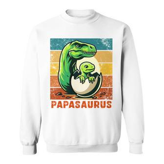 Retro Papasaurusatertag Bester Papa T-Rex Papa Dinosaur Sweatshirt - Geschenkecke