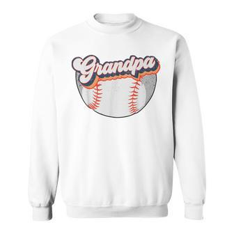 Retro Style Grandpa Baseball Softball Father's Day Grandpa Sweatshirt - Monsterry DE