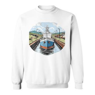 Retro Style Panama Canal Sweatshirt | Mazezy DE