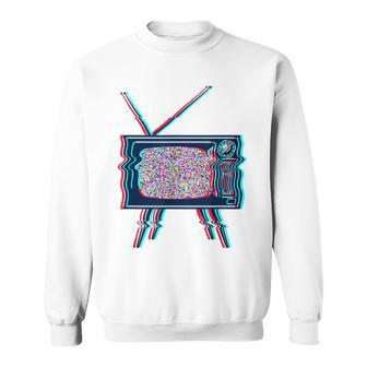 Retro Tv Test Pattern 80S 90S Festival Glitch Test Pattern Sweatshirt - Monsterry UK