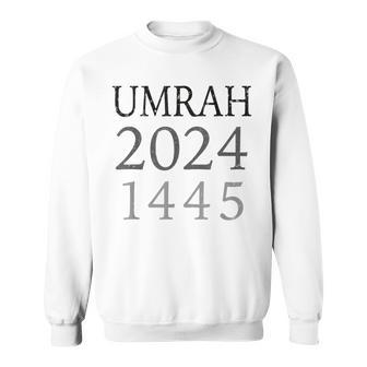 Retro Umrah 2024 Crew Uniform 1445 Umra Group Pilgrim Squad Sweatshirt | Mazezy