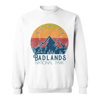 Retro Vintage Badlands National Park South Dakota Sweatshirt - Monsterry CA