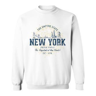 Retro Vintage State Of New York Sweatshirt - Monsterry DE