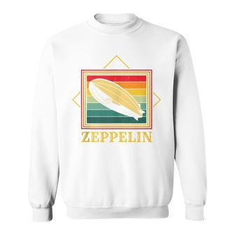 Retro Zeppelin Dirigible Blimp Airship Vintage Retro Sweatshirt - Monsterry AU