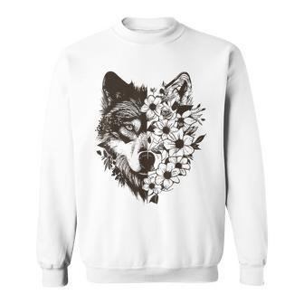 Therian Alpha Wolf Grunge Aesthetic Sweatshirt - Monsterry