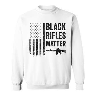 Rifles Matter Pro Gun Rights Camo Usa Flag Sweatshirt - Seseable