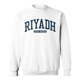 Riyadh Saudi Arabia College University Style Navy Sweatshirt - Monsterry CA