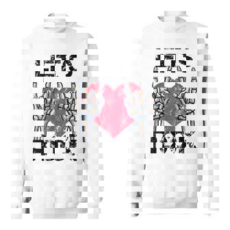 Lets Rock Historiaintage De Rock And Roll Rock Conciertos Camisa de entrenamiento - Regaloses