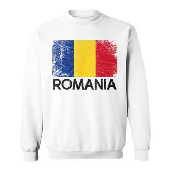 Romanian Flag Vintage Made In Romania Sweatshirt - Monsterry