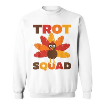 Running Turkey Run Costume Family Thanksgiving Trot Squad Sweatshirt | Mazezy