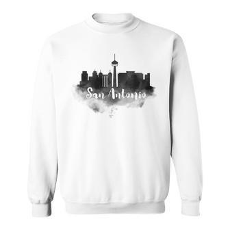 San Antonio Skyline Souvenir Home Silhouette Art Sweatshirt - Monsterry DE