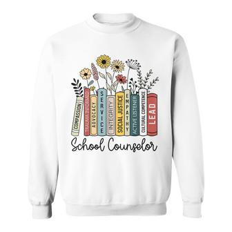 School Counselor National School Counseling Week Wildflowers Sweatshirt - Seseable