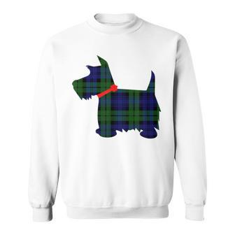 Scottie Dog Scottish Terrier T Campbell Tartan Plaid Sweatshirt - Monsterry CA