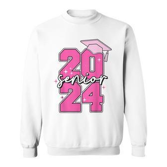 Senior 2024 Pink Graduation Class Of 2024 Graduate Sweatshirt - Seseable