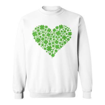 Shamrock Heart St Patrick's Day Sweatshirt - Thegiftio UK