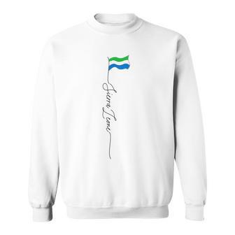 Sierra Leone Flag Sierra Leonean Patriotic Flag Sweatshirt - Monsterry AU